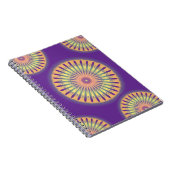 Carnet Purple Orange Jaune Psychédélique Mandala (Côté Droit)