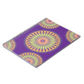Carnet Purple Orange Jaune Psychédélique Mandala (Côté gauche)