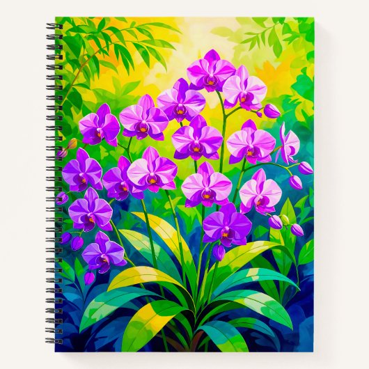 Carnet Purple Orchids Notebook (Devant)