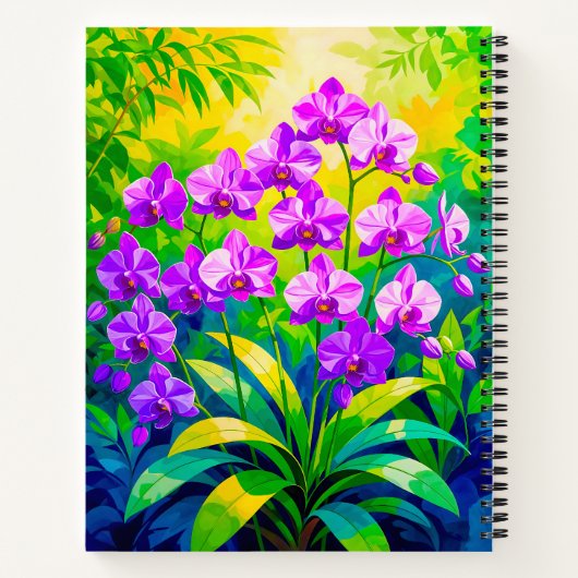Carnet Purple Orchids Notebook (Dos)