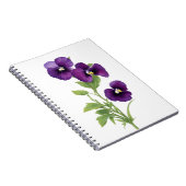 Carnet Purple Pansy (Côté Droit)
