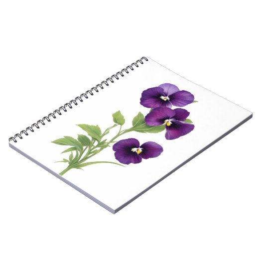 Carnet Purple Pansy (Côté gauche)