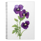 Carnet Purple Pansy (Devant)