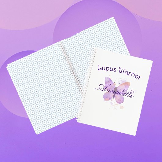 Carnet Purple papillon Lupus guerrier