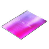 Carnet Purple Pink Foil Professionnel Fille (Côté gauche)