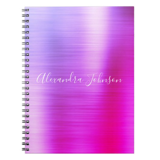 Carnet Purple Pink Foil Professionnel Fille (Devant)