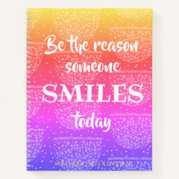 Carnet Purple Pink Yellow Ombre Rainbow - Ajouter Votre N