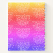 Carnet Purple Pink Yellow Ombre Rainbow - Ajouter Votre N (Dos)