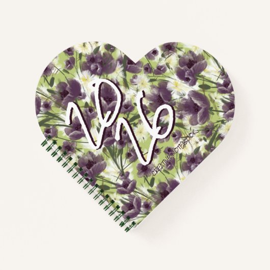 Carnet Purple Poppies "Mellow Garden" Notebook (Devant)