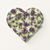 Carnet Purple Poppies "Mellow Garden" Notebook (Dos)