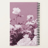 Carnet Purple Roses Floral Garden Custom Spiral Notebook (Verso)