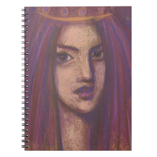 Carnet Purple Voile Est Orientale Portrait Peinture (Devant)