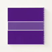 Carnet Purple Votre Nom Famille Recettes Script Typograph (Dos)