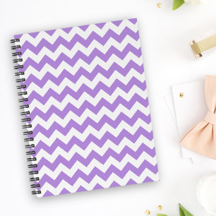 Carnet Purple Zigzag, Purple Chevron, Motif géométrique