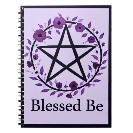 Carnet PurpleBlessedBe (Devant)