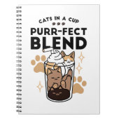Carnet Purr-fect Blend : Cat and Coffee Art for Pet Lover (Devant)