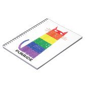 Carnet Purride Shirt LGBT Drôle Gay pride Chat Saying Gra (Côté gauche)
