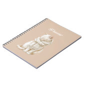 Carnet Purring Cream White Cat (Côté gauche)