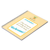 Carnet Put Your Logo Here New Employee Orientation (Côté gauche)