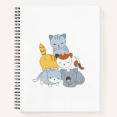 Carnet Pyramide des chats - Groupe de chats (Devant)