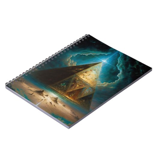 Carnet Pyramide mystique Art Visionnaire (Côté gauche)
