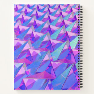 Carnet Pyramides de cristal colorées