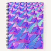 Carnet Pyramides de cristal colorées (Devant)