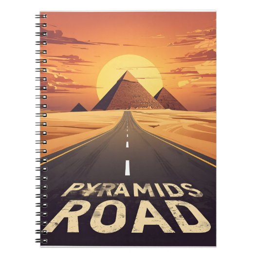 Carnet Pyramides de la route du coucher de soleil Égypte (Devant)