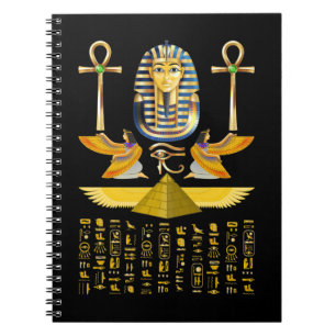 Carnet Pyramides égyptiennes Roi Tut Pharaoh Tutankhamun