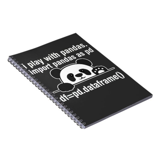 Carnet Python Programmer IT Nerd Panda Programmation Humo (Côté Droit)