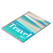 Carnet QR Travel Ocean Beach Sea Modern Blue (Côté gauche)