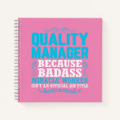 Carnet Qualité Manager, Devis Funny Quality Manager (Devant)