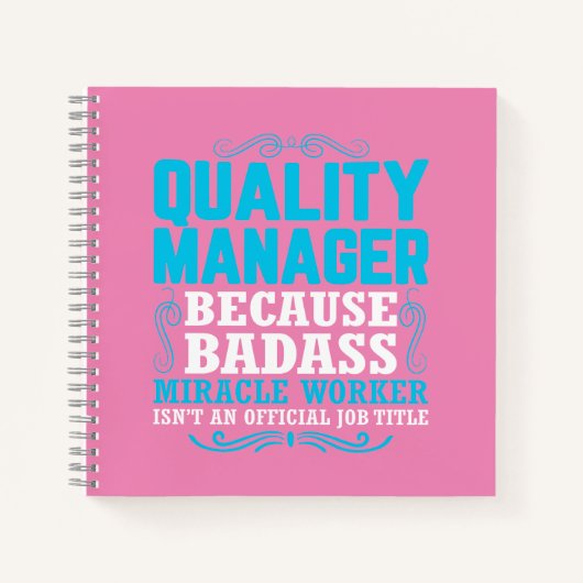 Carnet Qualité Manager, Devis Funny Quality Manager (Devant)