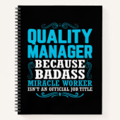 Carnet Qualité Manager, Devis Funny Quality Manager (Devant)