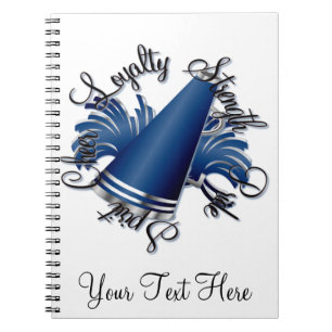 Carnet Qualités bleues et argentées d'acclamation