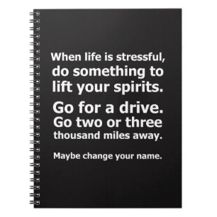 Carnet Quand la vie est stressante