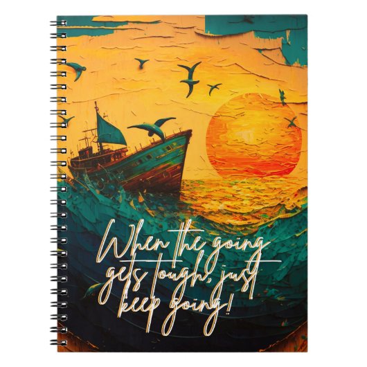 Carnet Quand les choses deviennent difficiles il suffit d (Devant)