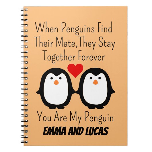 Carnet quand les pingouins trouvent leur partenaire ils r (Devant)
