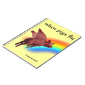 Carnet quand les porcs volent (Côté gauche)