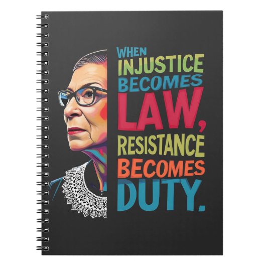 Carnet Quand l'injustice devient loi, la résistance devie (Devant)