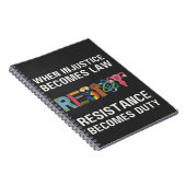 Carnet Quand L'Injustice Devient Loi, La Résistance Devie (Côté Droit)