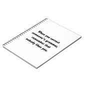 Carnet Quand vous corrigez la grammaire de quelqu'un (Côté gauche)