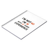 Carnet quarantième conceptions d'anniversaire (Côté gauche)