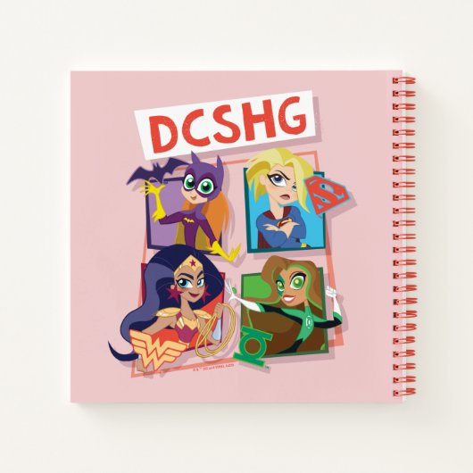 Carnet Quartet Filles DC Super Hero (Dos)