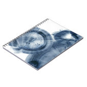 Carnet Quasars - Cercles bleu encre (Côté gauche)