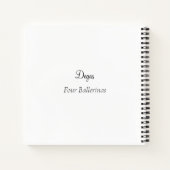 Carnet Quatre Ballerinas par Degas Sketchbook (Dos)