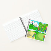 Carnet Quatre Dessins De Golf Amusants. (Intérieur)