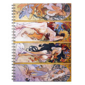 Carnet Quatre saisons par Alphonse Mucha 1895 (Devant)