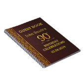 Carnet Quatre-vingt-dixième Guestbook d'anniversaire de (Côté Droit)