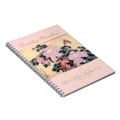 Carnet quatre-vingtième Invité de pivoines de papillon de (Côté Droit)